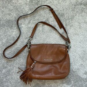 Michael Kors Brown tassel cross body / shoulder bag